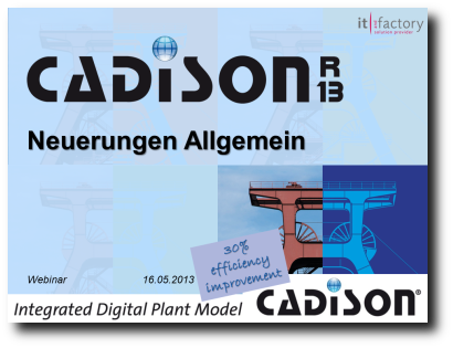 Neuerungen in CADISON R13: Allgemein
